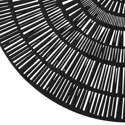 Tovaglietta rotonda in pvc colore nero