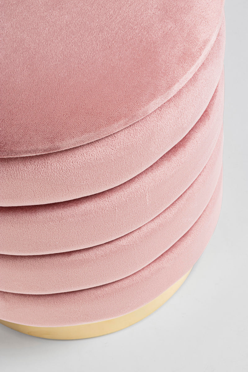 Pouf contenitore arin rosa antico | rohome