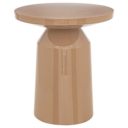 Tavolino in acciaio beige lucido | Rohome