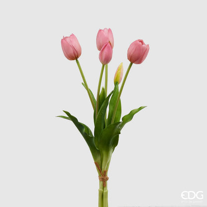 Mazzo di Tulipani Edg rosa antico H40 | Rohome