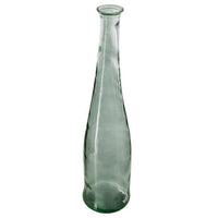 Long bottle vase in recycled glass | rohome