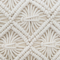 Cuscino in cotone macramè 40x40cm | Rohome