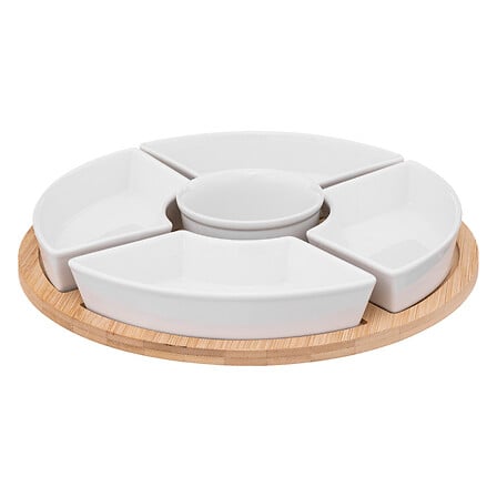 Appetizer set with bamboo tray | rohome