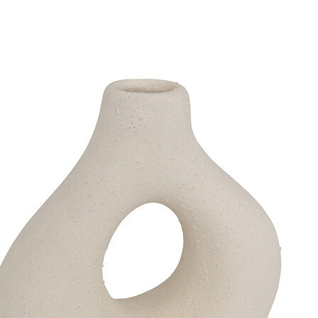 Set 3 vasi in ceramica bianca h.9cm| rohome