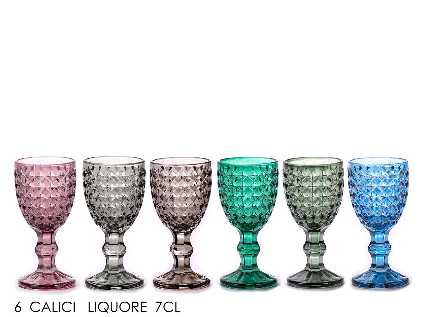 Set 6 bicchierini liquorelli in vetro | rohome