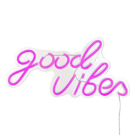 Scritta Led Good Vibes da parete | Rohome