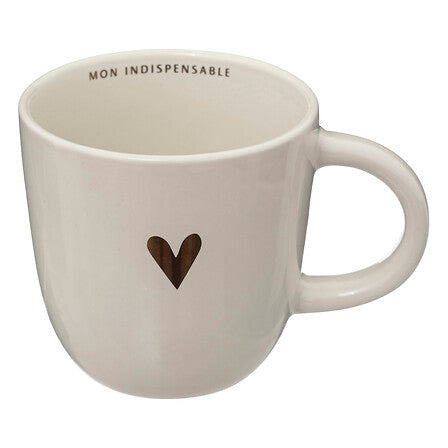 Set 4 tazze da te in stoneware e cuore  | rohome