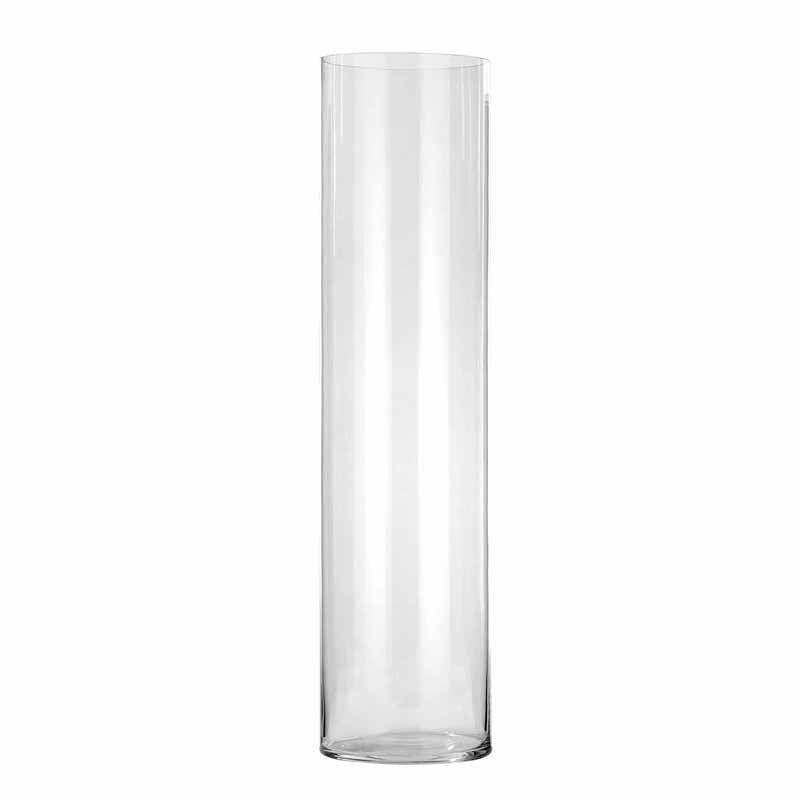 Vaso in vetro a cilindro trasparente h. 100cm | rohome