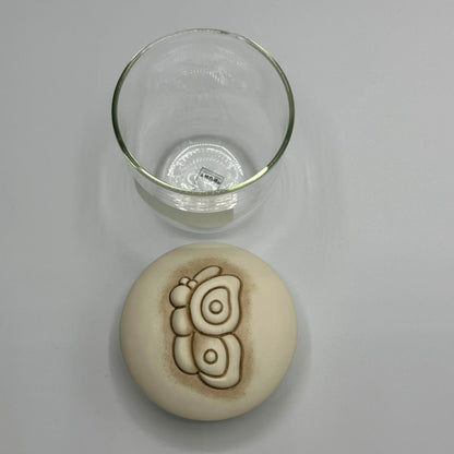Thun - Barattolo con coperchio in ceramica farfalla | Rohome