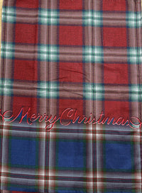 Set 3 canovacci antimacchia Merry Christmas tartan | Rohome