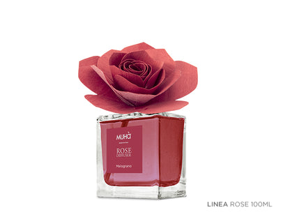 Muhà-Profumo ambiente con rosa 100ml melograno | rohome