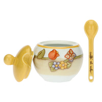 Thun - sugar bowl with flowers and patterns | rohome