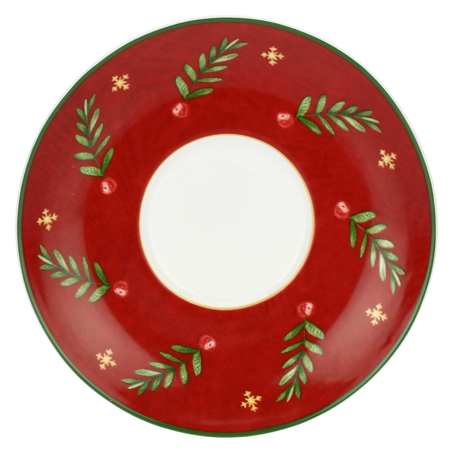 Tazza Thun colazione con piattino in porcellana Sorprese di Natale