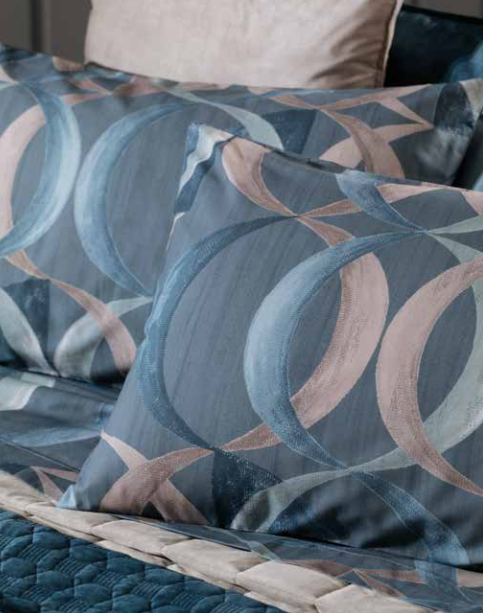 Parure copripiumino Robert in cotone Azzurro indaco | Rohome