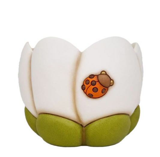 Cachepot Thun a forma di fiore con coccinella | Rohome