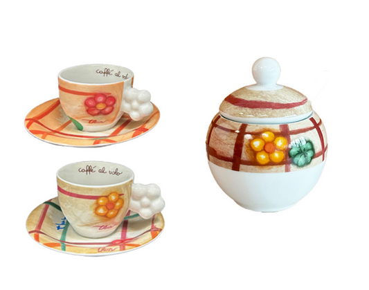 Set 2 tazzine Thun e zuccheriera linea Codette | Rohome