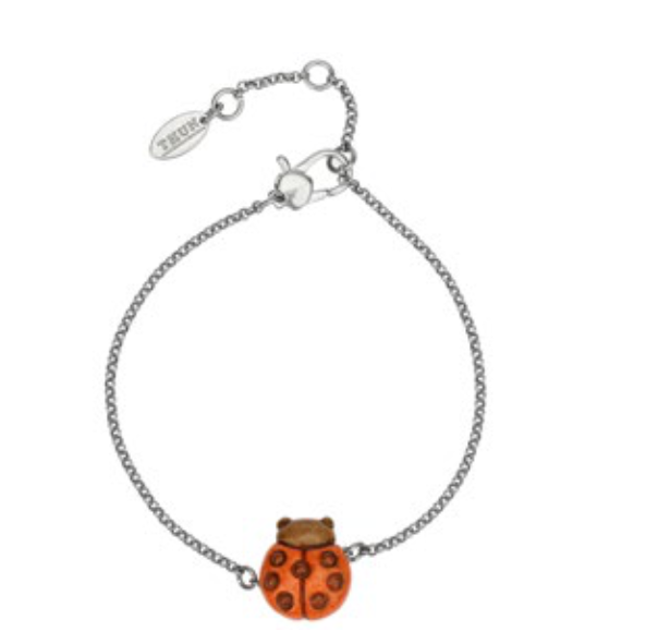 Bracciale Thun in metallo con coccinella in ceramica | Rohome