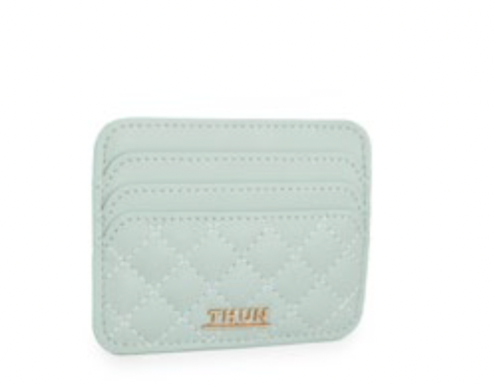 Porta carte di credito Thun in ecopelle donna verde | Rohome