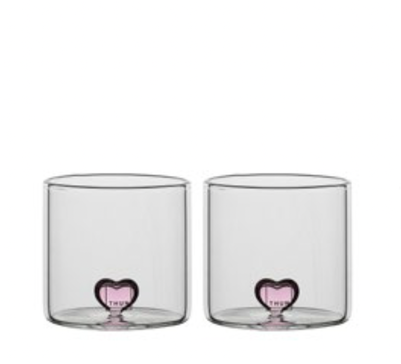 Set 2 bicchierini Thun con cuore  | Rohome