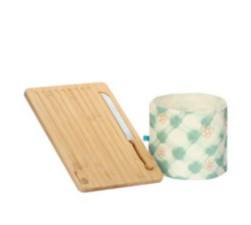 Set Tagliere Thun in legno e portapane Bloomia | Rohome