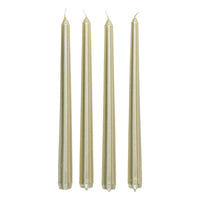 Set 4 candele oro satinato | Rohome