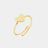 Anello in Argento placcato oro a forma di cuore | Rohome - Rohome