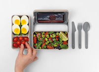 Blim plus - lunchbox 2 scomparti tortora | rohome - Rohome