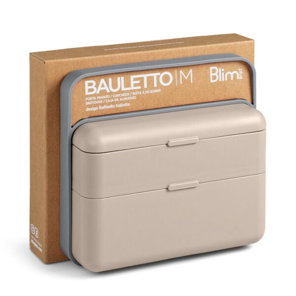 Blim plus - lunchbox 2 scomparti tortora | rohome - Rohome