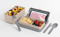 Blim plus - lunchbox 2 scomparti tortora | rohome - Rohome