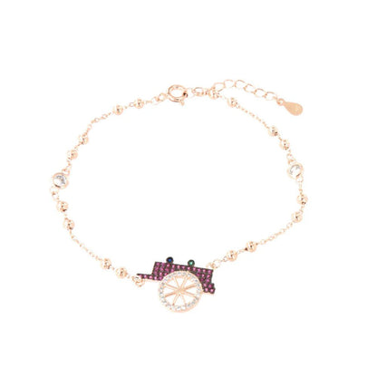 Bracciale in argento con ciondolo carrettino siciliano | Rohome - Rohome