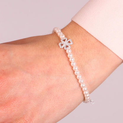 Bracciale in argento con perle di acqua dolce | Rohome - Rohome