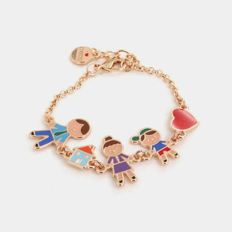 Bracciale in Metallo con ciondoli famiglia 4 | Rohome - Rohome