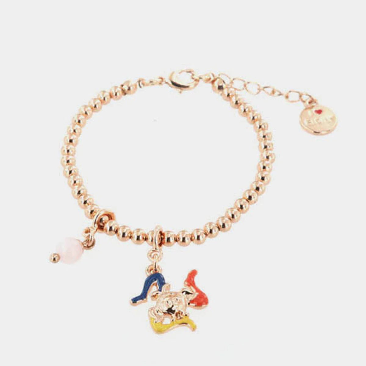 Bracciale in Metallo con maglia a sfere e charms trinacria | Rohome - Rohome