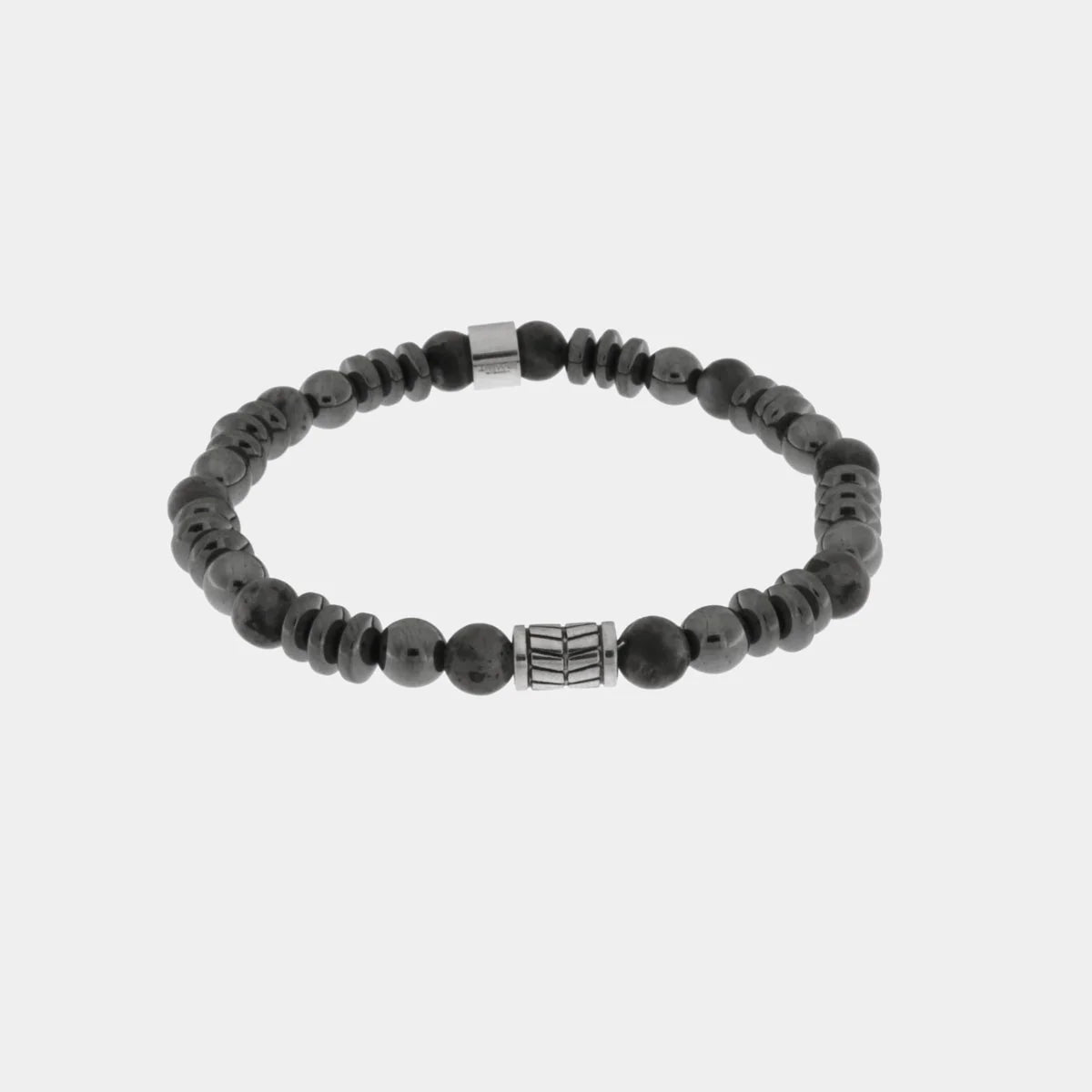 Bracciale Uomo con sfere nere lucide | Rohome - Rohome