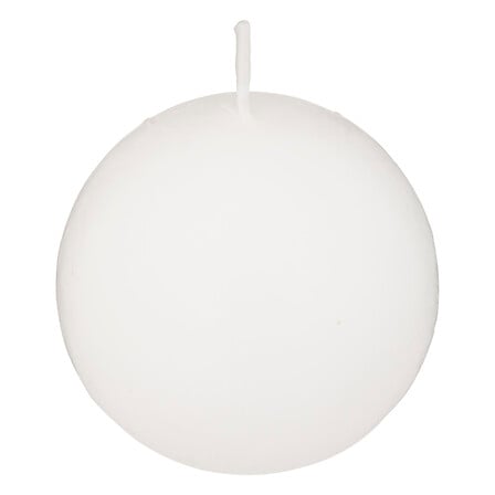 Candela a sfera bianco d. 6 cm | Rohome - Rohome