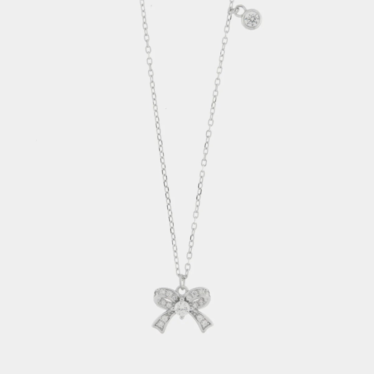 Collana in Argento con pendente a forma di fiocco | Rohome - Rohome