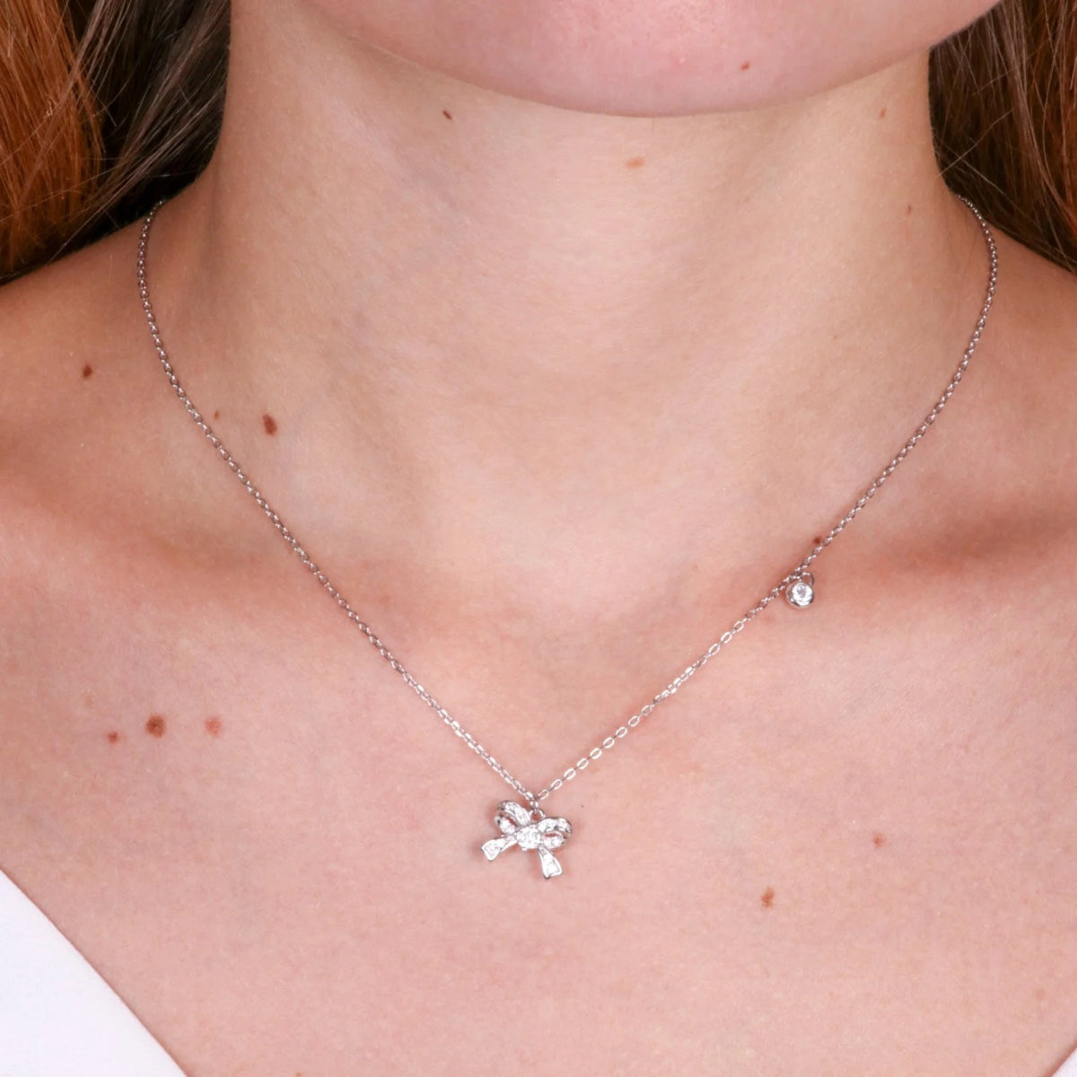 Collana in Argento con pendente a forma di fiocco | Rohome - Rohome