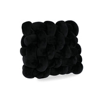 Cuscino Entwine in velluto nero 30x30 | Rohome - Rohome