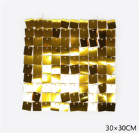 Tenda pannello glitter quadrata colore light Oro | Rohome