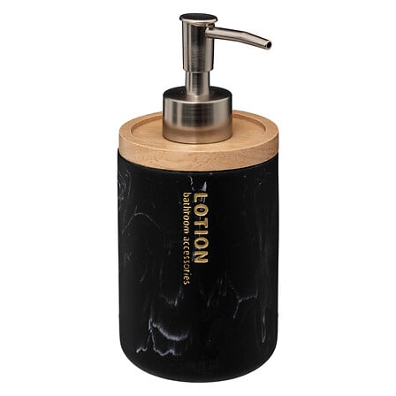 Dispenser per sapone colore nero effetto marmo | Rohome - Rohome