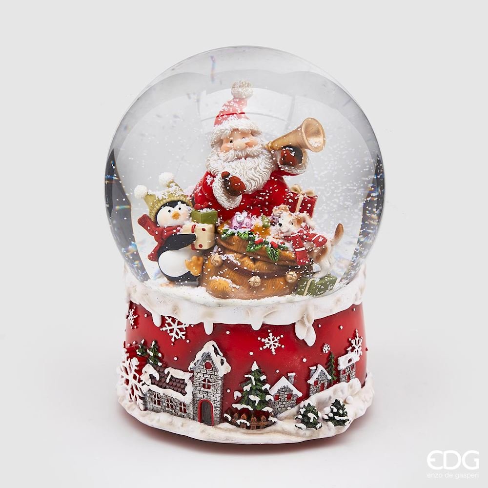 Edg - Boule de Neige Carillon natalizio con babbo natale | Rohome - Rohome