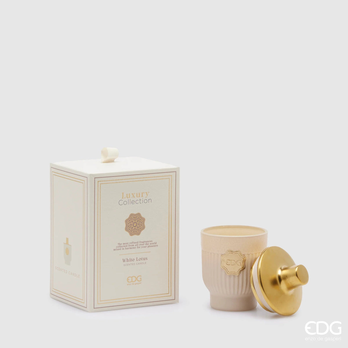 Edg - Candela profumata Luxury 120gr Loto Bianco | Rohome - Rohome