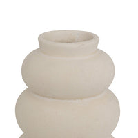 Set 3 vasi in ceramica bianca h.9cm| rohome