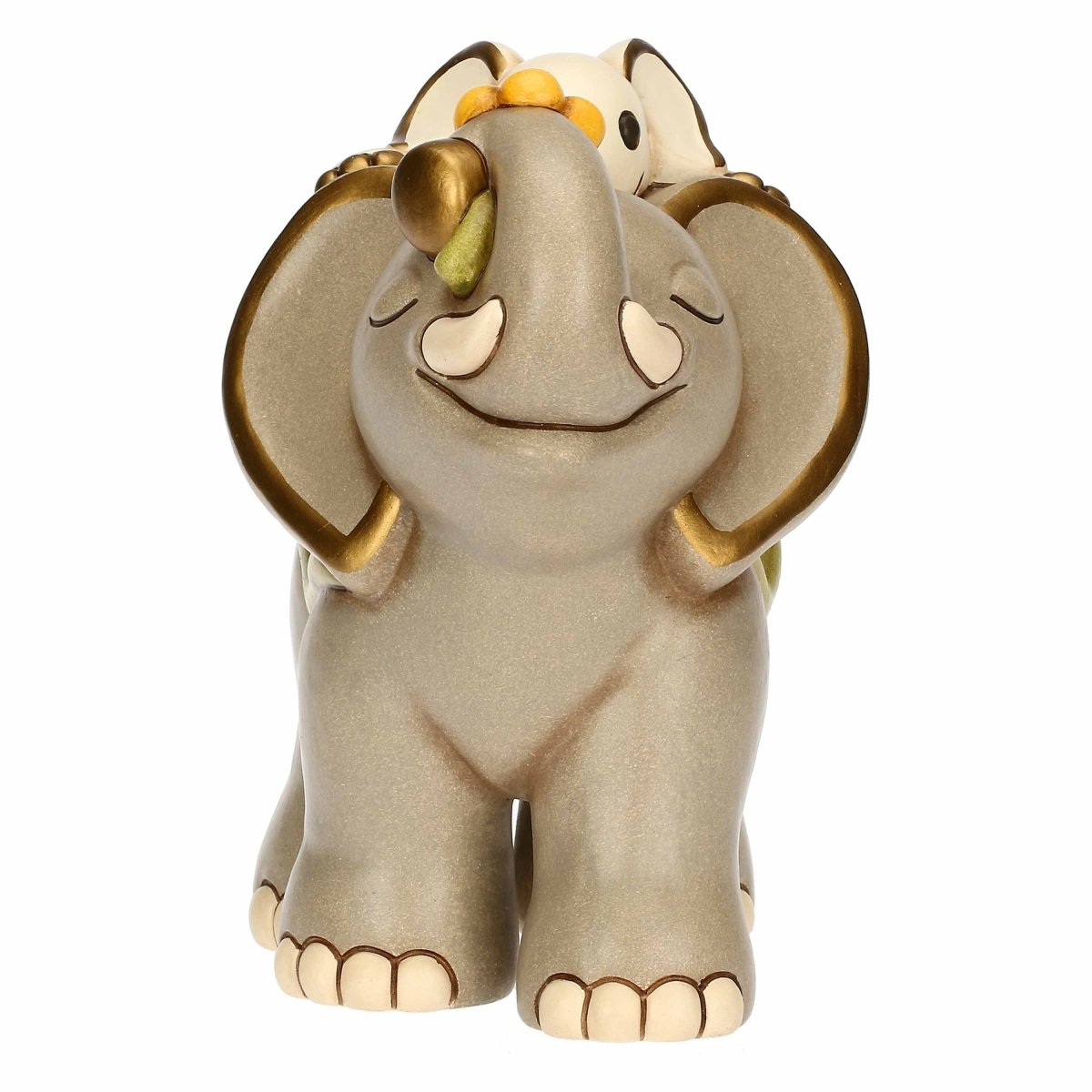 Elefante Thun Elly con cucciolo in ceramica | Rohome - Rohome