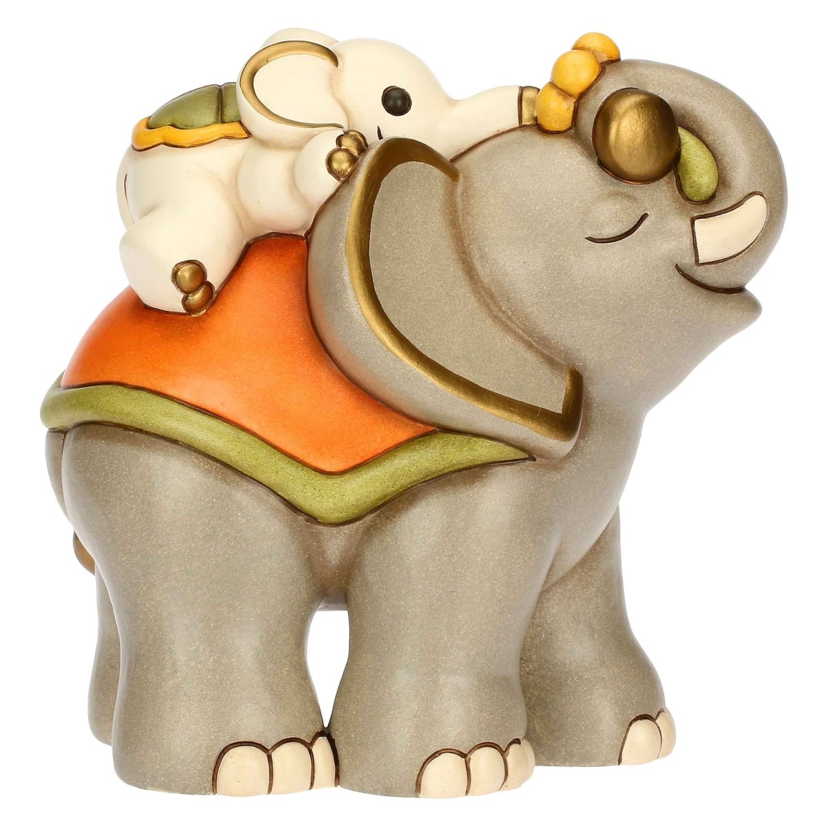 Elefante Thun Elly con cucciolo in ceramica | Rohome - Rohome