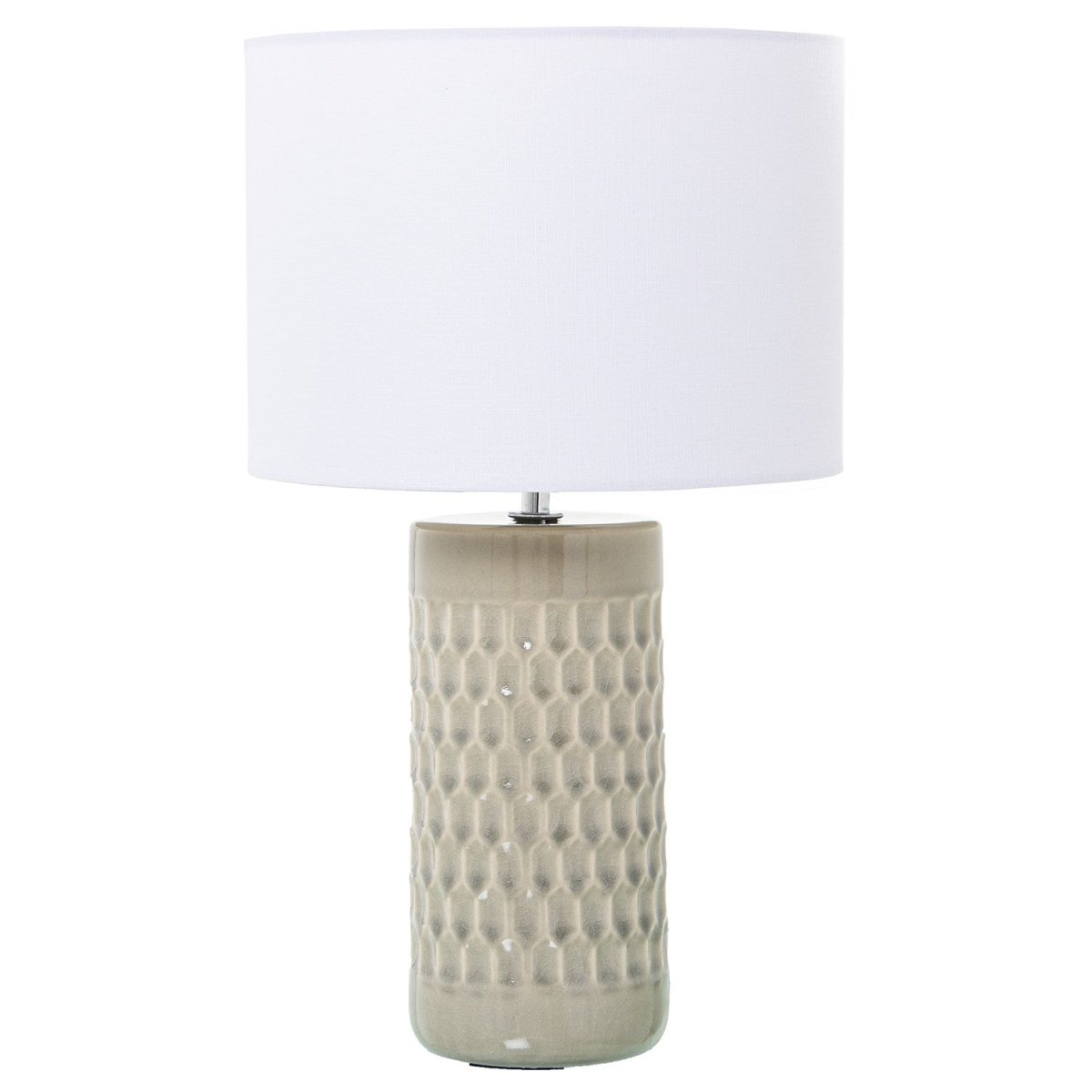 Lampada da tavolo in ceramica rombi verde light grande | rohome - Rohome