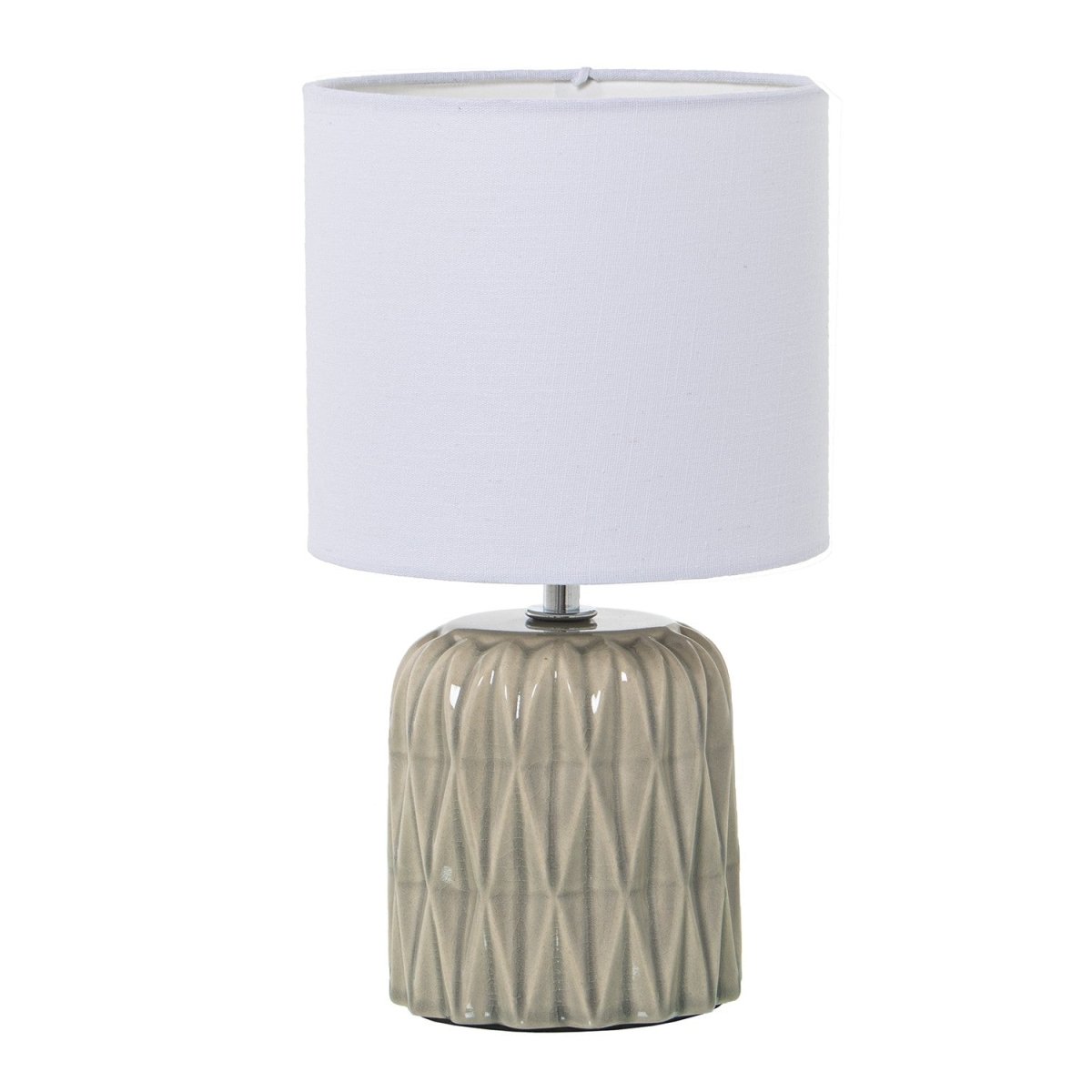 Lampada da tavolo in ceramica rombi verde light| rohome - Rohome