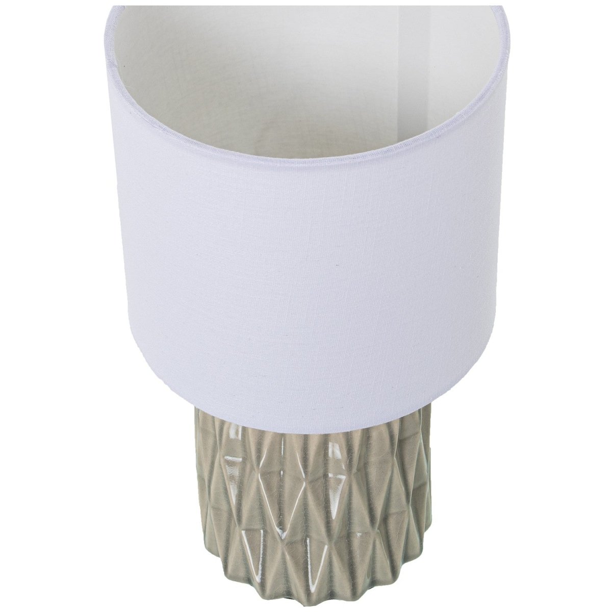 Lampada da tavolo in ceramica rombi verde light| rohome - Rohome