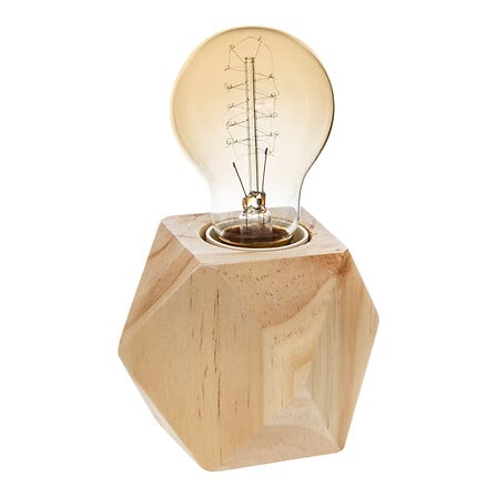 Lampada da tavolo in legno naturale | Rohome - Rohome