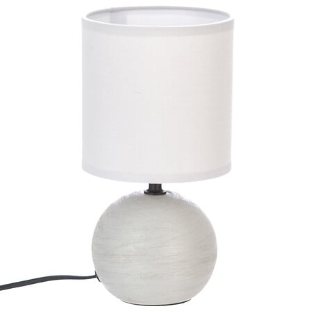 Lampada da tavolo sferica grigio chiaro | Rohome - Rohome